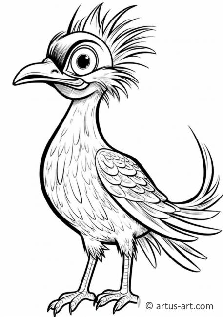Roadrunner Coloring Page For Kids